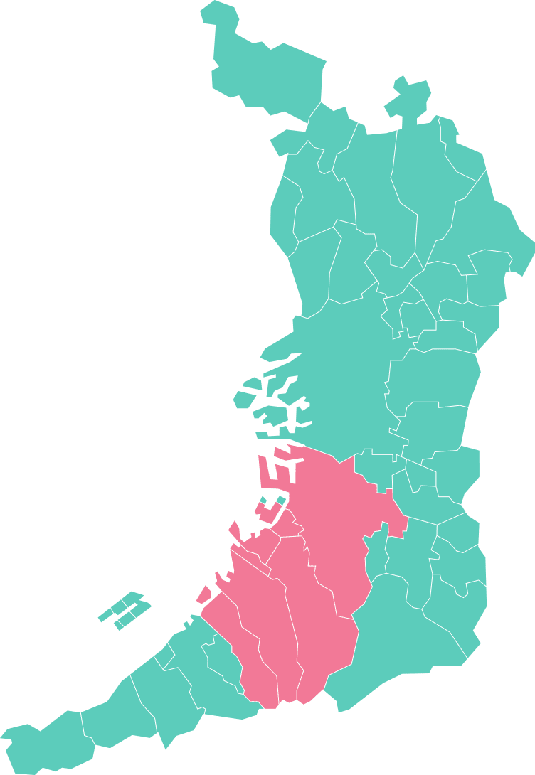 和泉市を拠点に活動する匠サービスの主な対応エリア